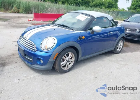 2012 Mini Cooper Coupe из США, поврежденный, VIN WMWSX1C50CT163801